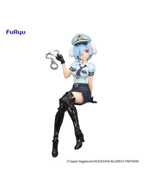 Figura Re:Zero Starting Life In Another World Noodle Stopper Rem Police Officer Cap With Dog Ears 14 Cm