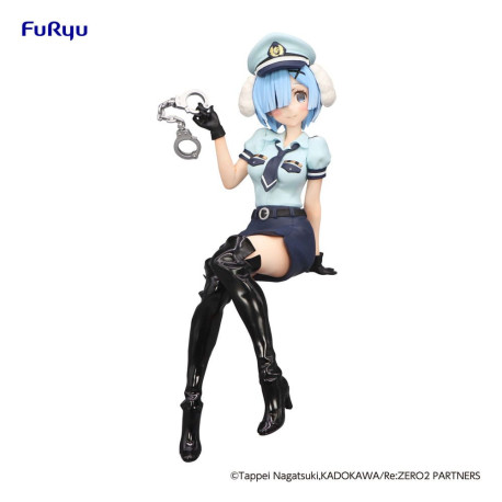 Figura Re:Zero Starting Life In Another World Noodle Stopper Rem Police Officer Cap With Dog Ears 14 Cm