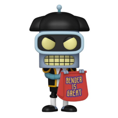 Futurama Pop! Animation Vinyl Figura Bender (Matador) 9 cm