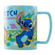 Taza con funda de peluche Cara Stitch 440 ml