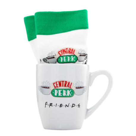 Set regalo con taza y calcetines Central Perk Friends 315 ml y TU 36-41