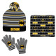 Set Invierno Infantil Batman - Gorro, Braga Polar y Guantes | Licencia Oficial DC Comics