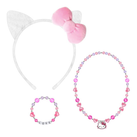 BISUTERIA PACK 3 PIEZAS HELLO KITTY