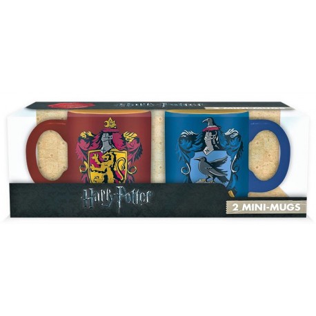 Set 2 mini tazas Gryffindor y Ravenclaw Harry Potter