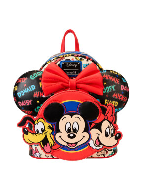 Bolso Mochila con Diadema Loungefly Mickey y Amigos