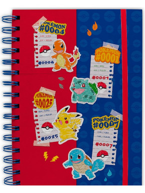 POKEMON - Notebook A5 Spirale "Blue & Red Partners" X4