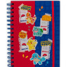 Cuaderno A5 Pokémon "Blue & Red Partners" con espiral