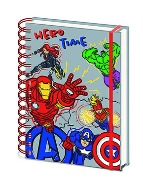 Cuaderno de espiral A5 Avengers (Hero Club) 21 x 15 cm