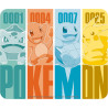 POKEMON - Flexible Mousepad - Kanto Starters