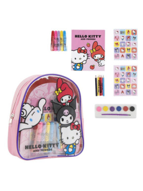 COLOREABLE MOCHILA HELLO KITTY