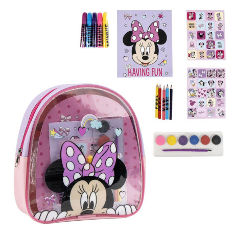 COLOREABLE MOCHILA MINNIE