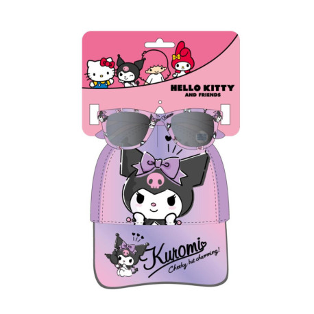 Set de gorra y gafas de sol Hello Kitty y Kuromi