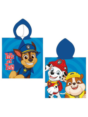 PONCHO MICROFIBRA PAW PATROL