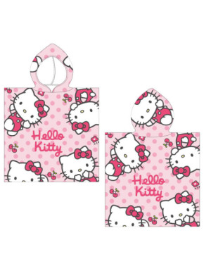 PONCHO MICROFIBRA HELLO KITTY