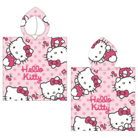 PONCHO MICROFIBRA HELLO KITTY