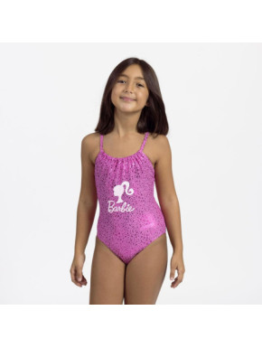 Bañador infantil fucsia estilo Barbie