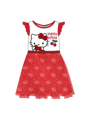 VESTIDO SINGLE JERSEY FANTASIA HELLO KITTY