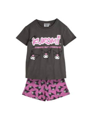 PIJAMA CORTO SINGLE JERSEY HELLO KITTY KUROMI