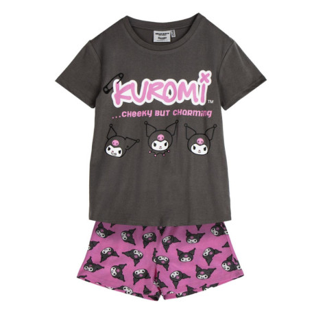 PIJAMA CORTO SINGLE JERSEY HELLO KITTY KUROMI