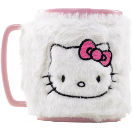 Taza con funda de peluche Hello Kitty 440 ml