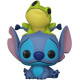 Lilo & Stitch Figura POP! Vinyl Stitch w/Frog 9 cm