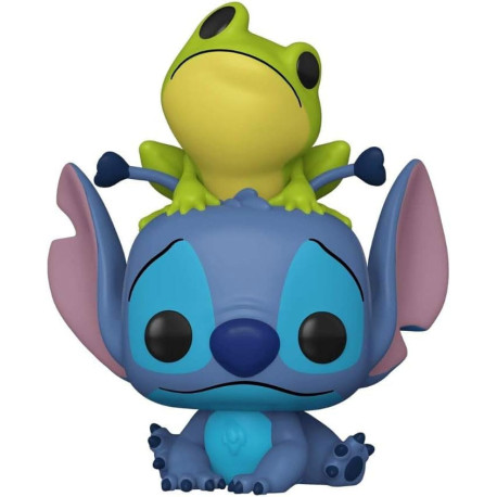 Lilo & Stitch Figura POP! Vinyl Stitch w/Frog 9 cm