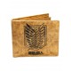 Carteira Attack on Titan com emblema dos Exploradores