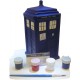 Figure piggy Bank ceramic Tardis to paint Doctor Who