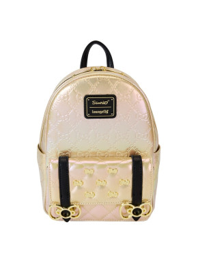 Mini Mochila Oro Hello Kitty 50 Aniverdario