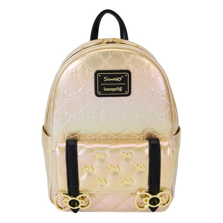 Mini Mochila Oro Hello Kitty 50 Aniverdario