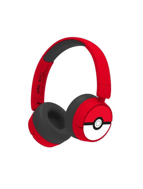 Auriculares Kids BT Poké Ball Rojo