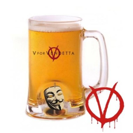 Brocca in vetro-V per Vendetta