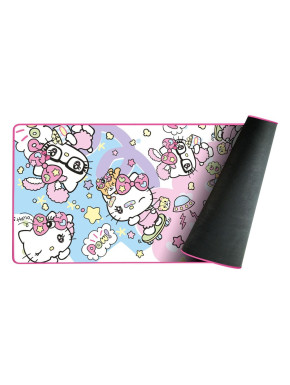 Alfombrilla XXL Hello Kitty colores pastel 90 x 46 cm