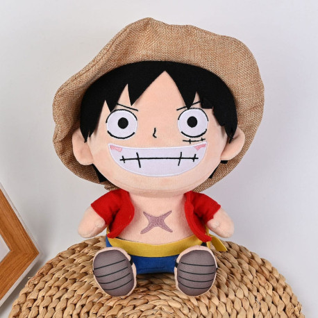 Peluche One Piece. Monkey D. Luffy - versión Nuevo Mundo 25 cm