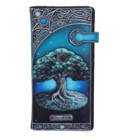 Cartera Tarjetero Tree of Life en relieve 18,5 cm