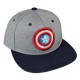 Gorra Capitán América Escudo Gris