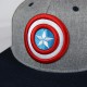 Gorra Capitán América Escudo Gris