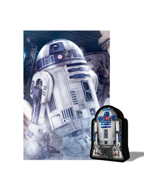 Puzzle lenticular en caja 3D Star Wars R2D2