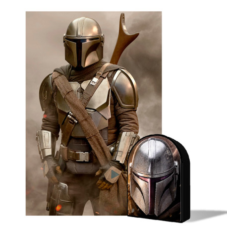 Puzzle lenticular en caja 3D Star Wars The Mandalorian