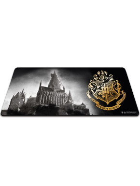 Alfombrilla XL Hogwarts blanco y negro y Escudo 35 x 80 cm