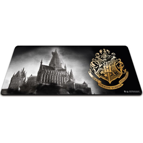 Alfombrilla XL Hogwarts blanco y negro y Escudo 35 x 80 cm