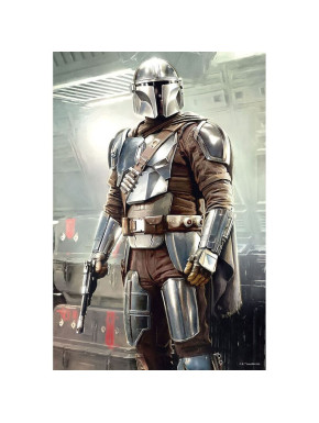 Puzzle lenticular The Mandalorian Mando y Grogu 200 piezas