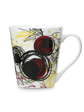 Taza Mickey Mouse Puntos Rojos, 380 ml