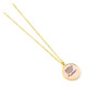 Collar dorado con abalorio redondo rosa de Pusheen 40 cm