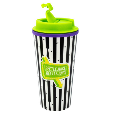 Vaso termo con tapa de rosca Beetlejuice 450 ml