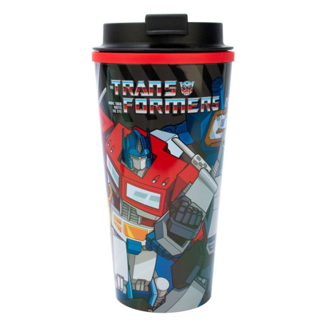 Vaso Termo con tapa de rosca Transformers 450 ml