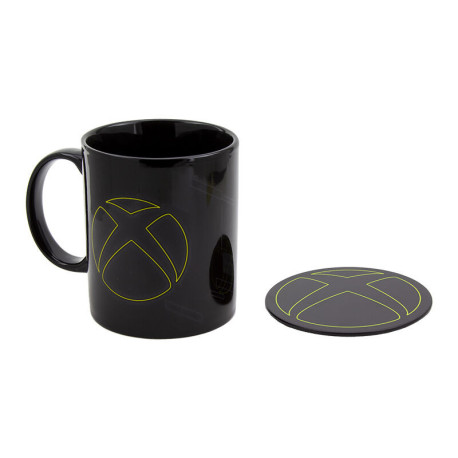 Set Taza y posavaso Xbox Jump In 300 ml