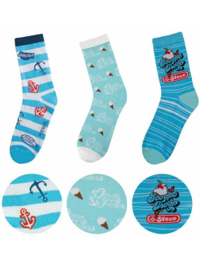 Set de 3 pares de calcetines Scoops Ahoy poliéster