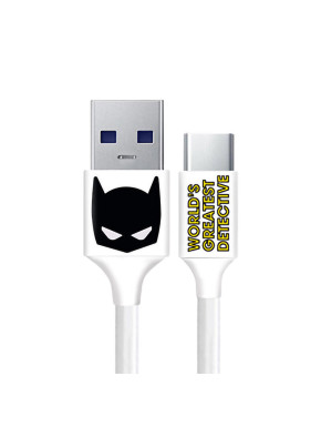 Cable 3.0 USB a Tipo C Batman logo y máscara 1m