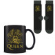 Set regalo con taza y calcetines Logo Queen 315 ml y TU 36-41